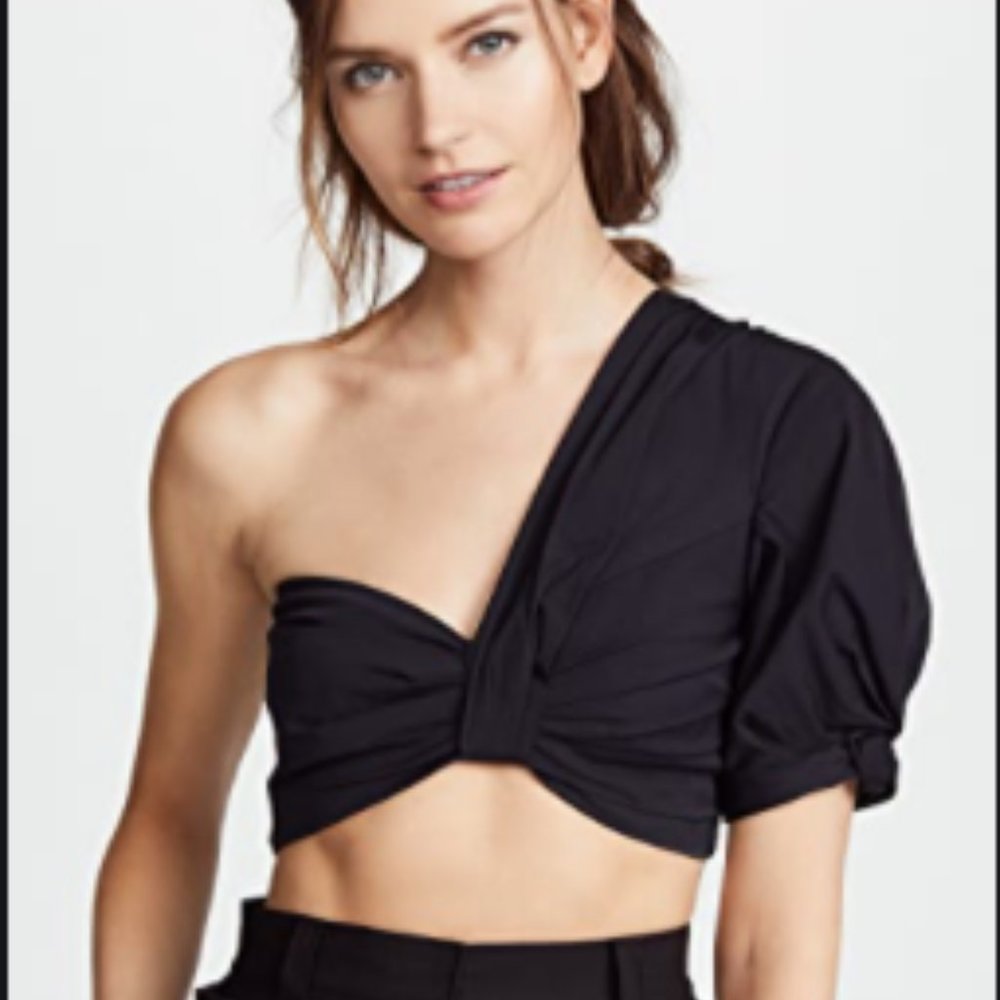 A.L.C Tomlin One Shoulder Top Navy